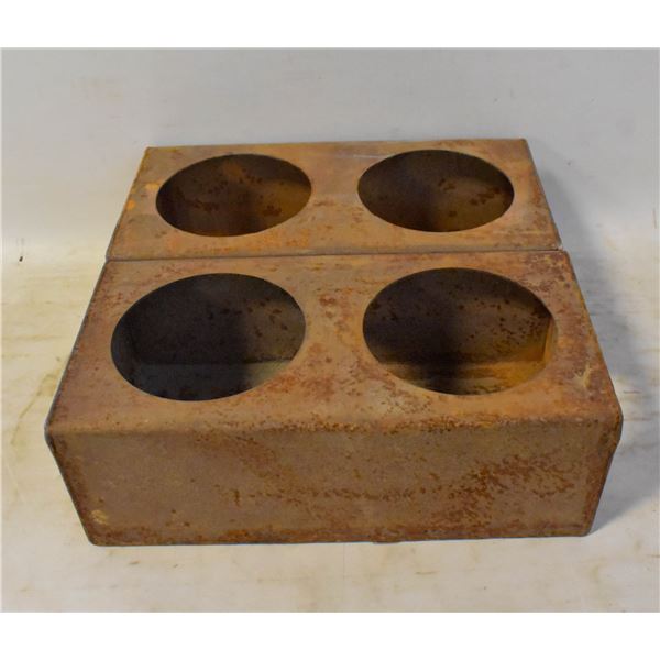 SET OF 2 SUGAR MOLD 2 HOLE