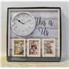 Image 1 : THIS IS US CLOCK & PHOTO FRAME