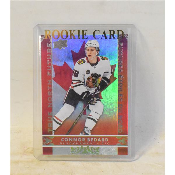 CONNOR BEDARD ROOKIE CARD CHICAGO