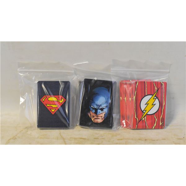 SUPERMAN BATMAN FLASH PLAYING CARDS