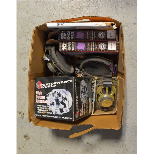 BOX OF AUTOMOTIVE ACCESSORIES ASSORTED
