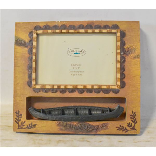 TROUT LAKE CANOE KAYAK PICTURE FRAME