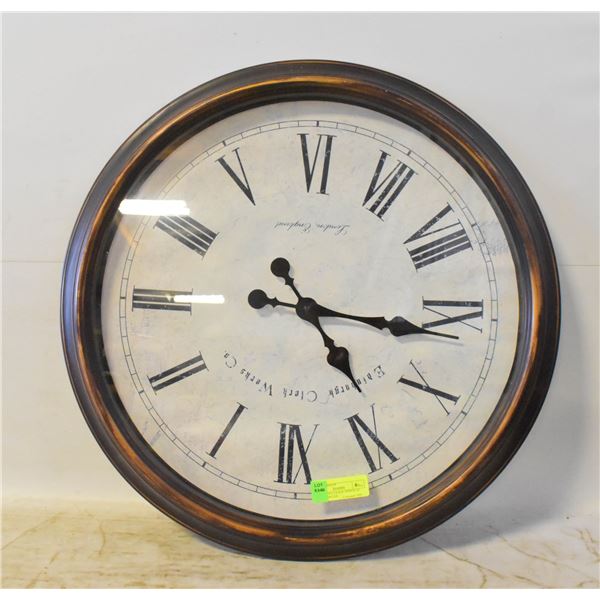LARGE WALL CLOCK APPROX 20 INCH DIAMETER