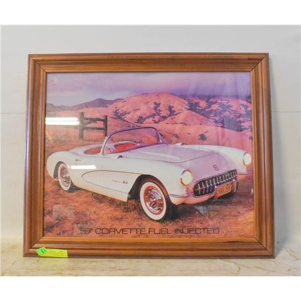 57 CORVETTE FRAMED PICTURE