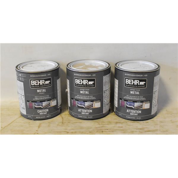 BEHR METAL PRIMER X3 INTERIOR/EXTERIOR