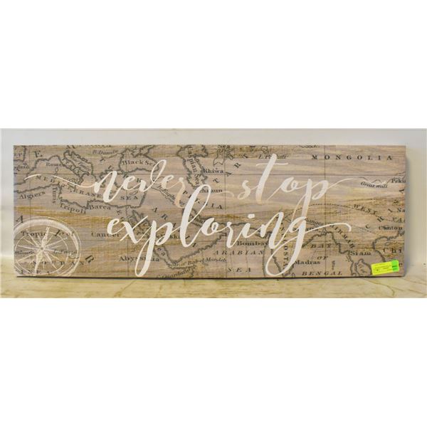 NEVER STOP EXPLORING CANVAS PICTURE