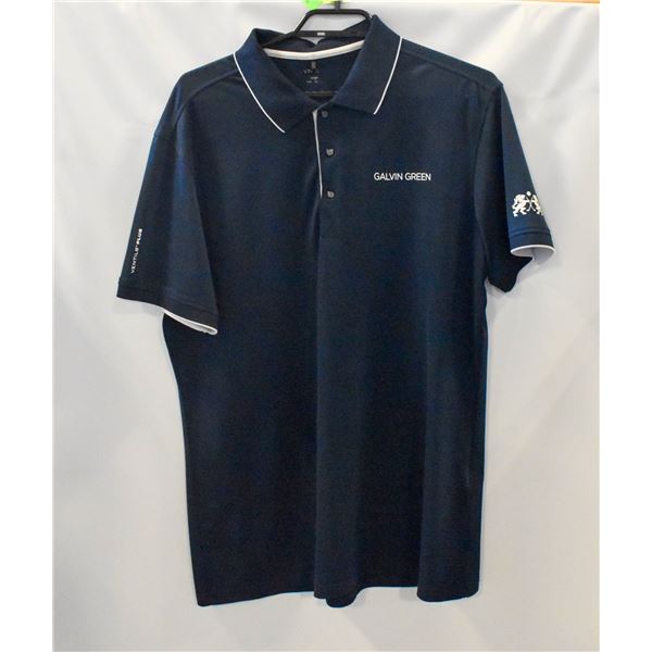 MEN'S GAVIN GREEN NAVY GOLF SHIRT SIZE L