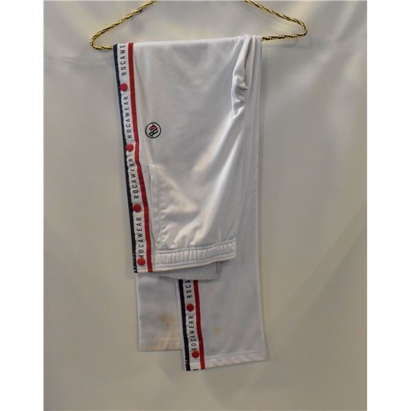 MENS ROCA WEAR TRACK SUILT LARGE JACKET MED PANTS