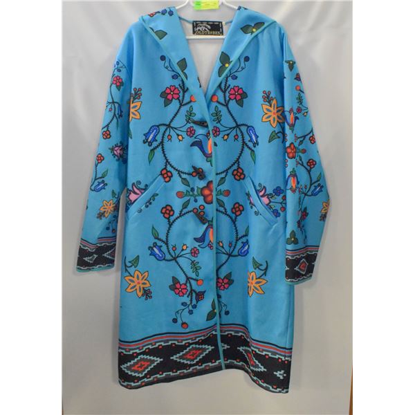 VINTAGE OLD TRIBES LONGER COAT BLUE FLORAL