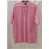 Image 1 : MEN'S GREG NORMAN PINK GOLF SHIRT SIZE L