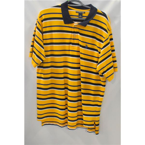 MEN'S POLO STRIPPED GOLF SHIRT SIZE XL