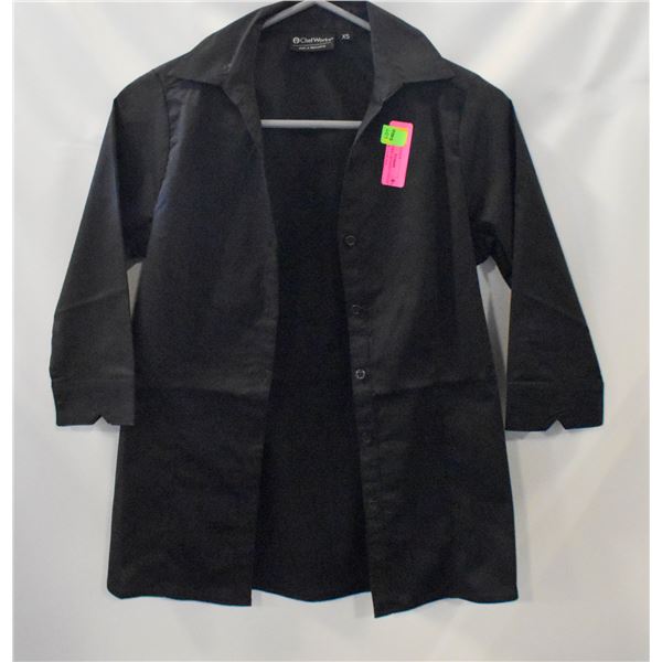 CHEFS WORKS WOMENS FINESSE 3/4 SLEEVE WA34 BLACK