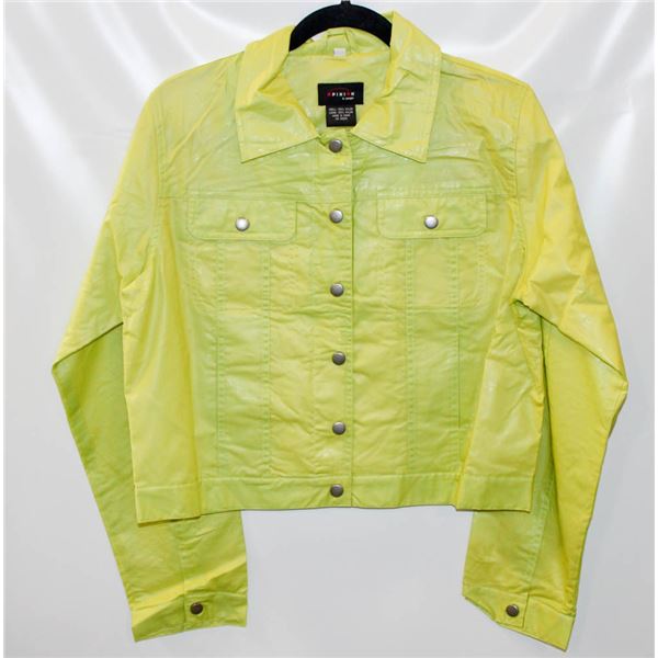 NEW GREEN RAIN COAT S/36