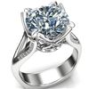 Image 1 : SZ 7 5.57 CT ROUND MOISSANITE RING 925S