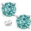 Image 1 : 2+CT ICE BLUE COLOR MOISSANITE 925S EARRINGS