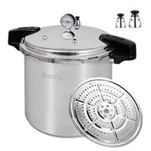 NEW UNIFULL 24QT PRESSURE CANNER W PRESSURE GAUGE