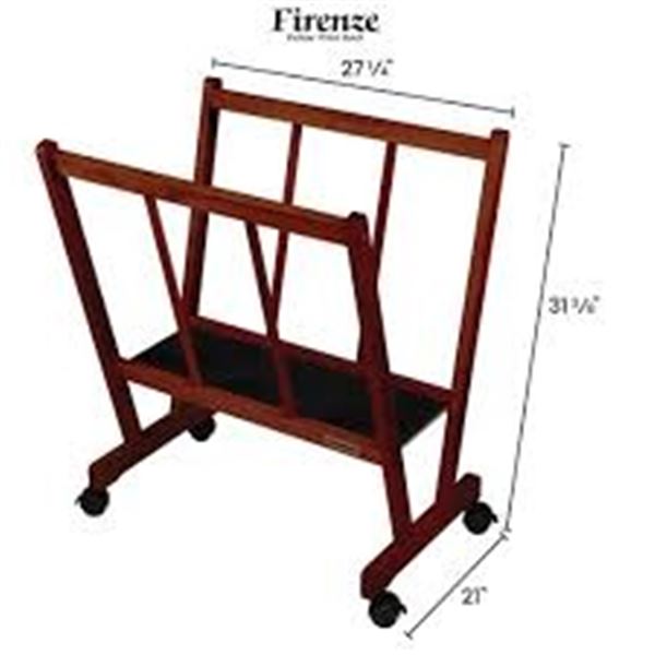 BRAND NEW FIRENZE DELUXE PRINT RACK WALNUT