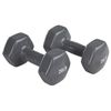 Image 1 : NEW PAIR OF 20LBS GREY DUMBBELLS
