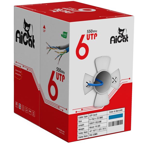 BRAND NEW 500FT AICAT CAT6 ETHERNET CABLE
