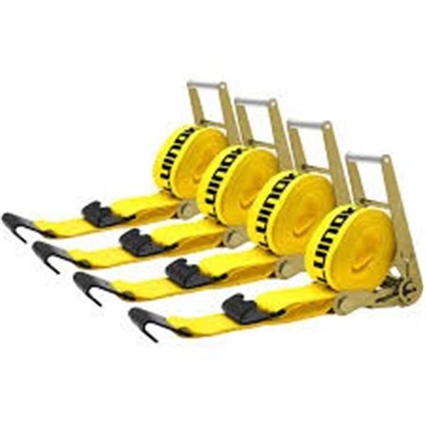 BRAND NEW SALUINOKI RATCHET STRAPS 4PK YELLOW