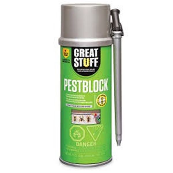NEW 12 OZ GREAT STUFF PESTBLOCK GRAY FOAM