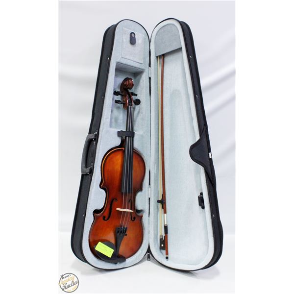 VIOLIN NO NAME WITH BOW + CASE
