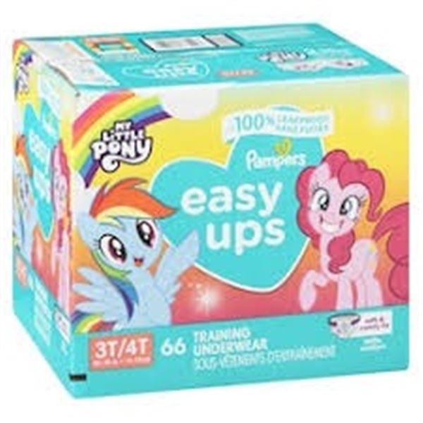 NEW 66 TRAINING UNDERWEAR PAMPERS EASY UPS 3T/4T