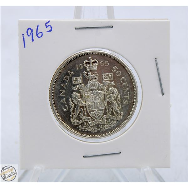 1965 CANADIAN SILVER HALF DOLLAR