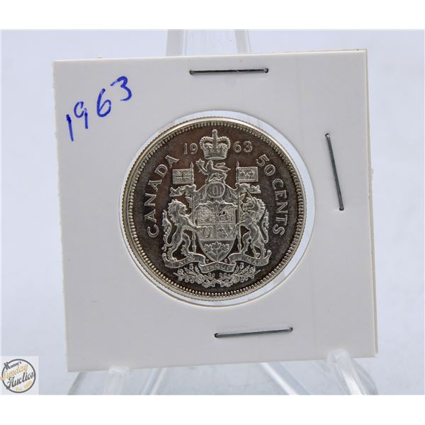1963 CANADIAN SILVER HALF DOLLAR