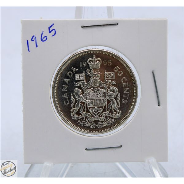 1965 CANADIAN SILVER HALF DOLLAR