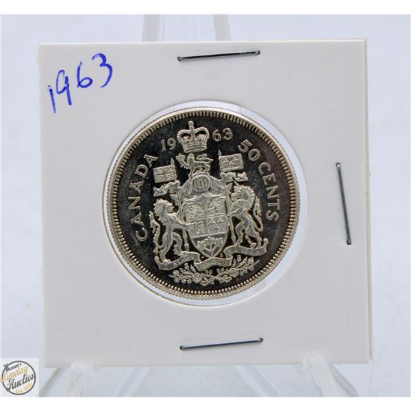 1963 CANADIAN SILVER HALF DOLLAR