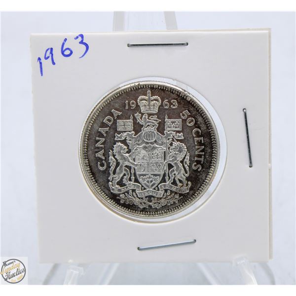 1963 CANADIAN SILVER HALF DOLLAR