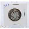 Image 1 : 1963 CANADIAN SILVER HALF DOLLAR