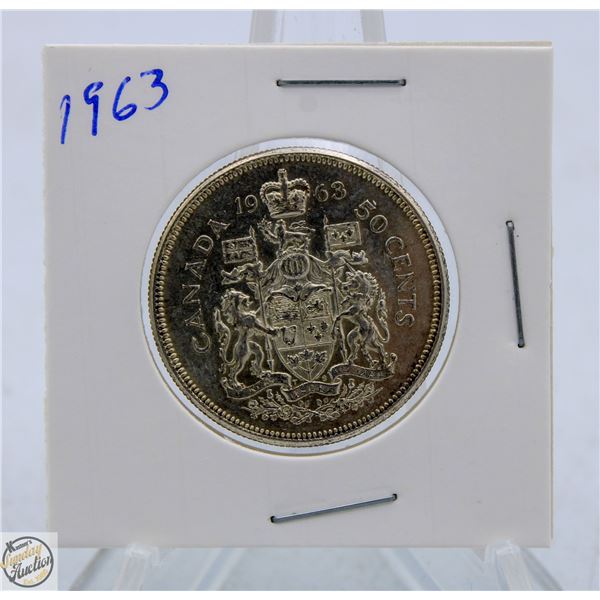 1963 CANADIAN SILVER HALF DOLLAR