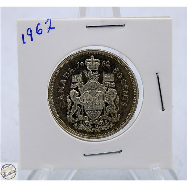 1962 CANADIAN SILVER HALF DOLLAR
