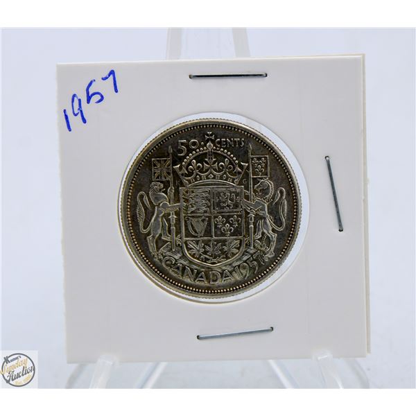 1957 CANADIAN SILVER HALF DOLLAR