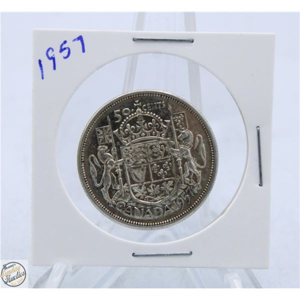 1957 CANADIAN SILVER HALF DOLLAR
