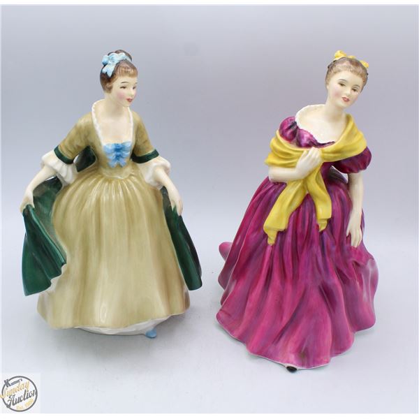 2 ROYAL DOULTON FIGURINES (ADRIENNE & ELEGANCE)