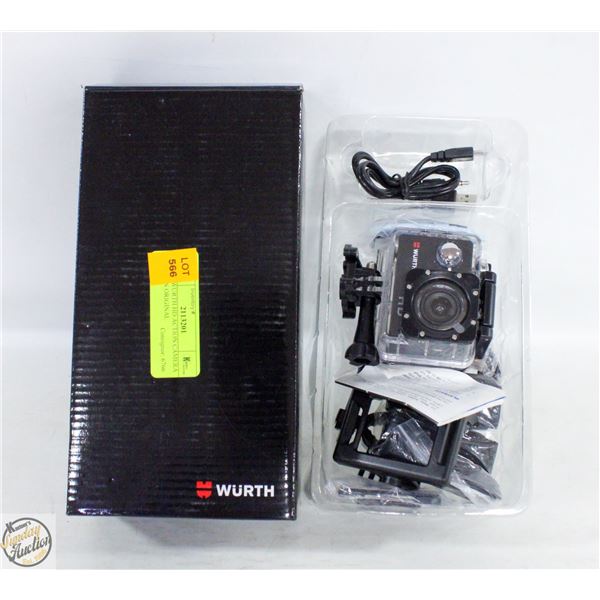 NEW WURTH HD ACTION CAMERA SET, IN ORIGINAL