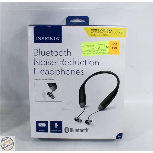 INSIGNIA BLUETOOTH NOISE REDUCTION HEADPHONES