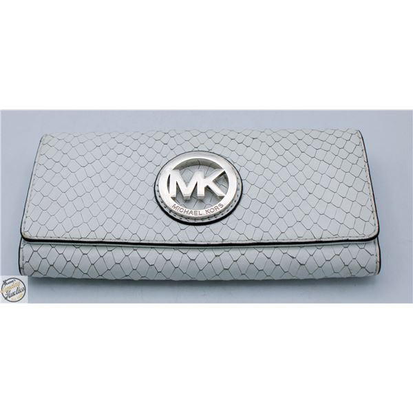 ESTATE MICHAEL KORS FULTON WHITE WALLET