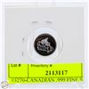 Image 2 : #3270-CANADIAN .999 FINE SILVER 1 GRAM WITH