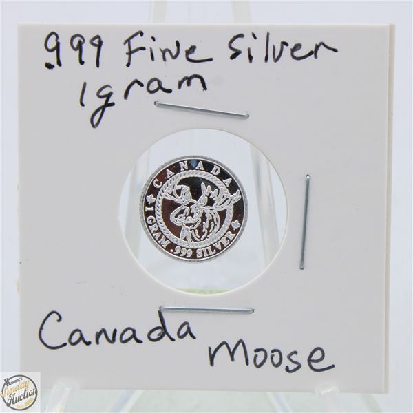 #3272- CANADIAN .999 FINE SILVER 1 GRAM TOKEN