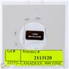 Image 2 : #3273- CANADIAN .999 FINE SILVER 1 GRAM TOKEN