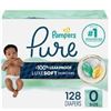 Image 1 : NEW 128 DIAPERS PAMPERS PURE NEWBORN