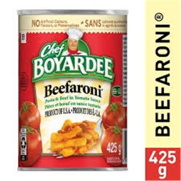NEW 11 X 425G CHEF BOYARDEE BEEFARONI
