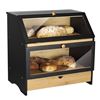 Image 1 : NEW WITH BOX BAMBOO LARGER TWO-LAYER BREAD BOX BLA