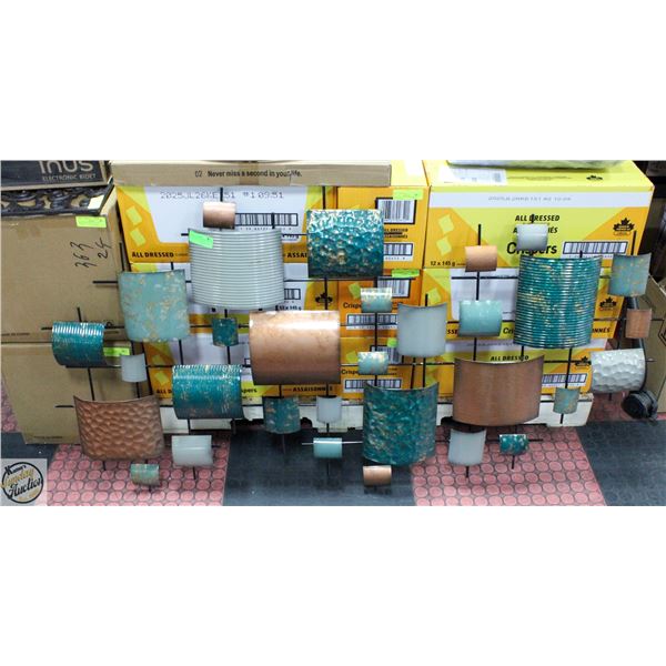 SHOW HOME FLOOR MODEL -METAL MODERN WALL DECOR