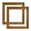 Image 1 : NEW 2PK FOLKOR 16 X 16" BROWN FRAME