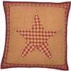 Image 1 : NEW NINEPATCH STAR QUILTED PILLOW 16 X 16"